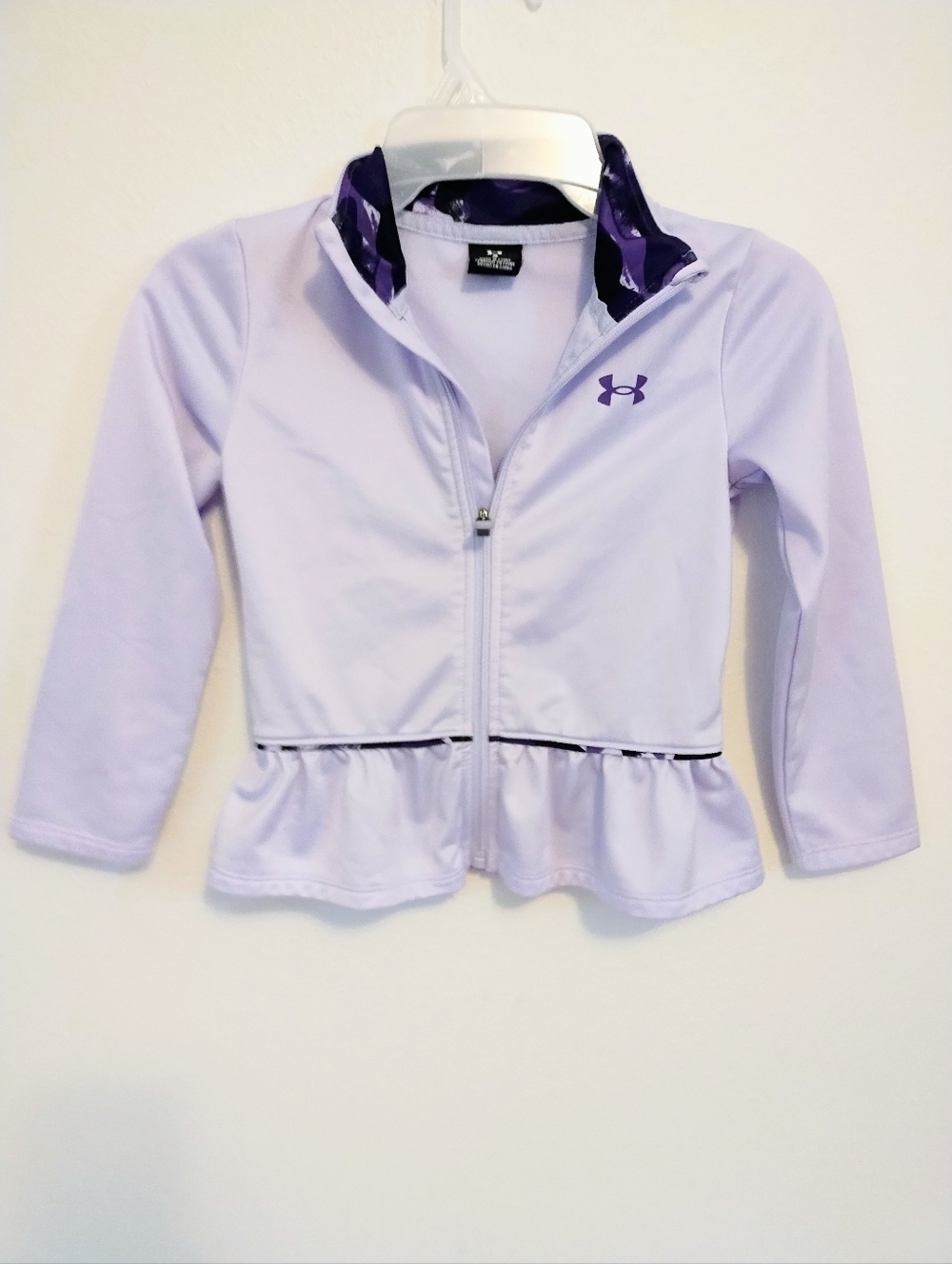 Under Armour Girls' Full-Zip Peplum Sweatshirt, Size 5